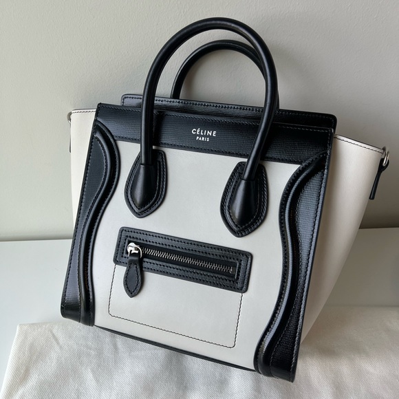 Celine bicolour nano luggage bag - Picture 2 of 12